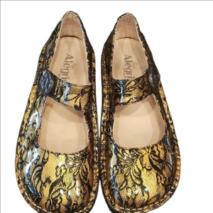 Alegria Paloma black and gold lace in Eu size 37